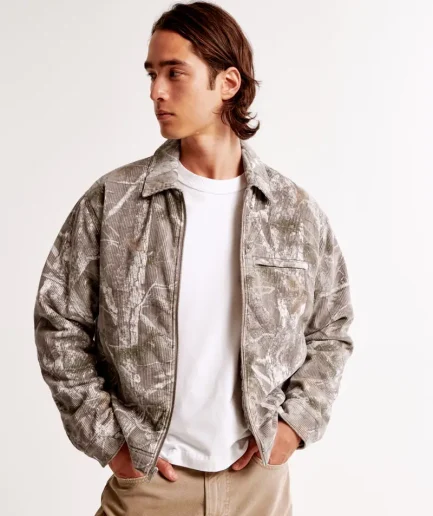 Cropped Zip Workwear Jacket