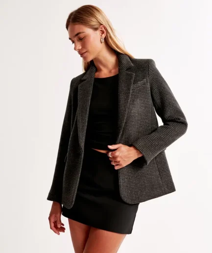 Wool-Blend Blazer